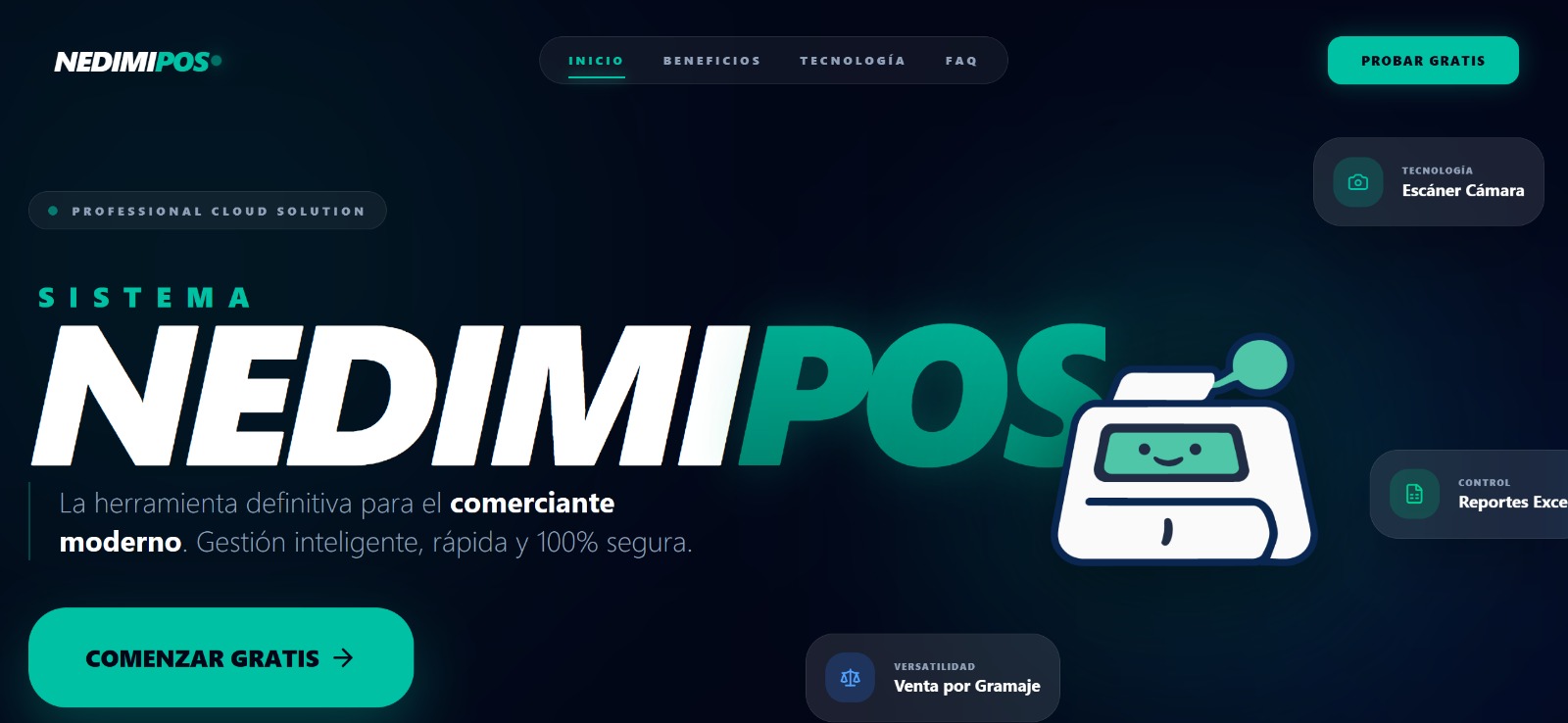 Interfaz del Sistema POS Nedimi