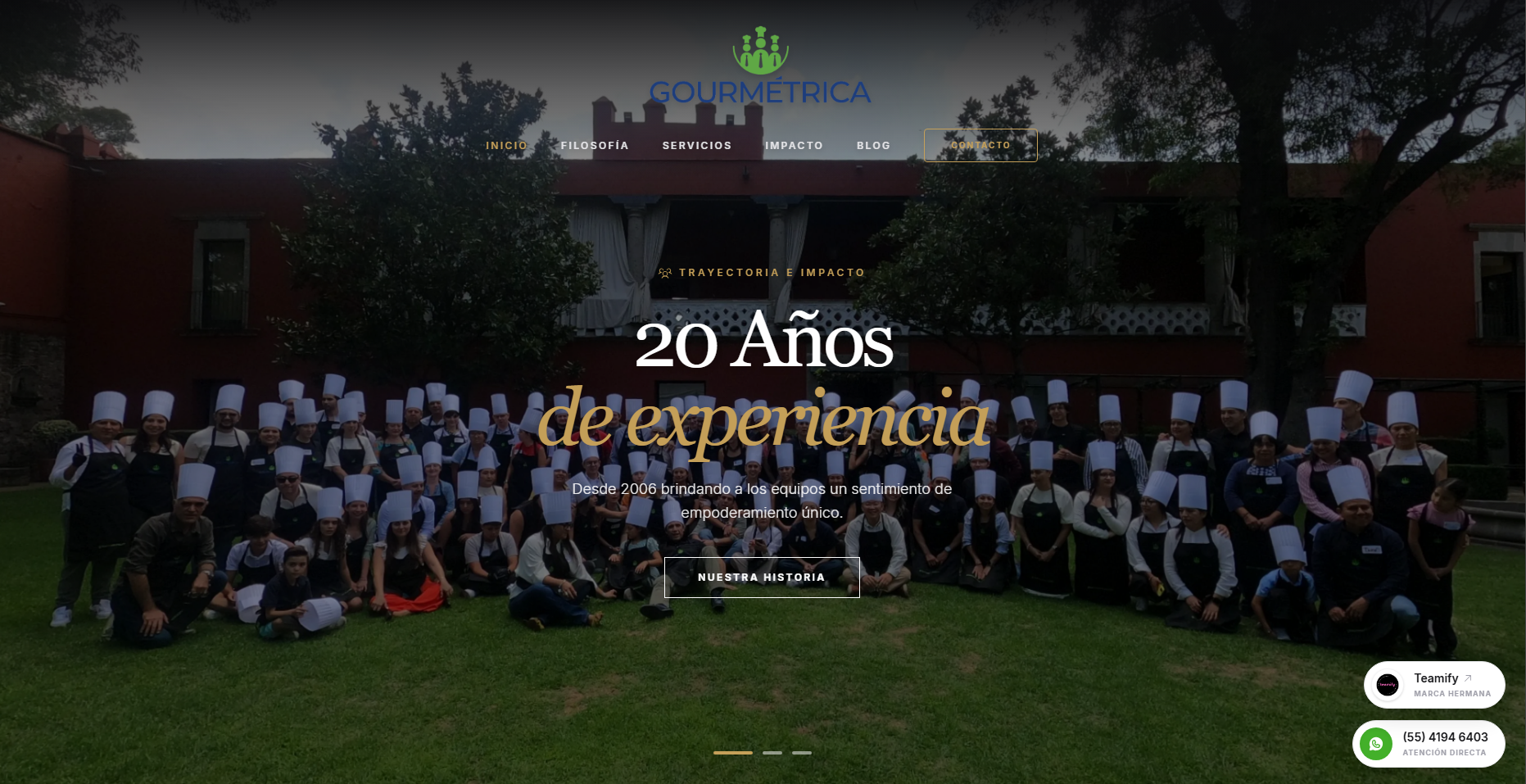 Muestra del proyecto Gour metrica